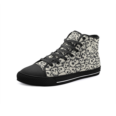 Scary Skulls Tomb Unisex High Top Shoes