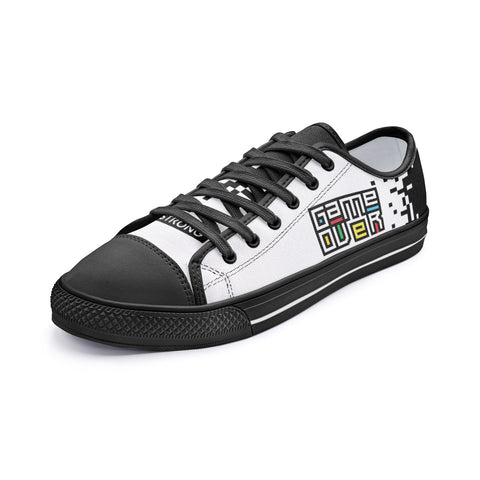 Unisex Game Over Pixel Low Top Shoes