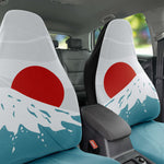 Minimalist Japanese Mountain Car Seat Cover Set Of 2