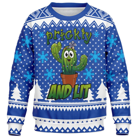Prickty and Lit Unisex Kids Fashion Christmas Sweatshirt