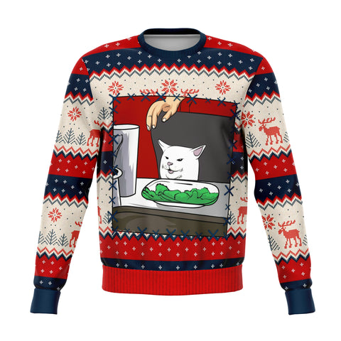 Woman Yells At Cat Part 2 Meme Ugly Christmas Sweater