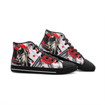 Unisex Samurai Abstract Geometric Japanese Art High Top Shoes