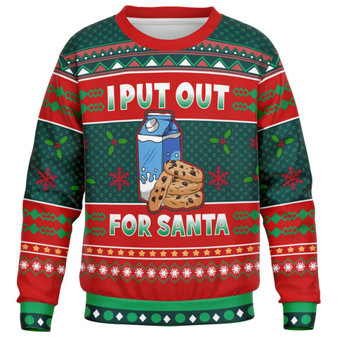 I Put Out For Santa Unisex Kids Christmas Sweatshirt