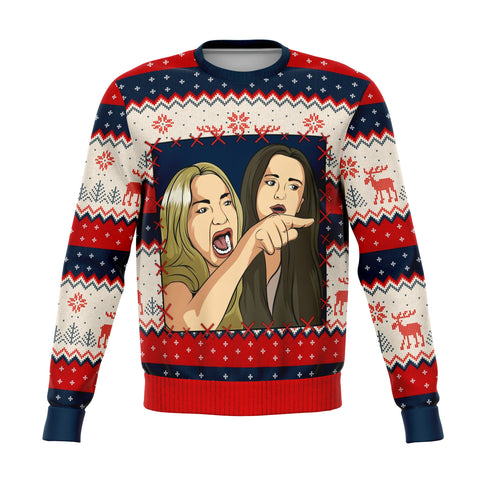 Woman Yells At Cat Part 1 Meme Ugly Christmas Sweater
