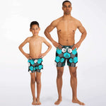 "Hexagonal Joy" Father & Son Swim Trunks