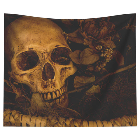 Human Skull - Backdrop Wall Tapestry
