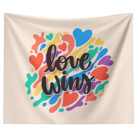 Love Wins - Backdrop Wall Tapestry