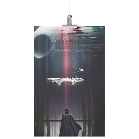 Vader Vs Millennium Falcon 11x17 Matte Poster