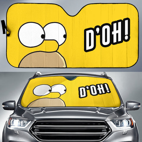 Homer Simpson Car Sunshade Windshield