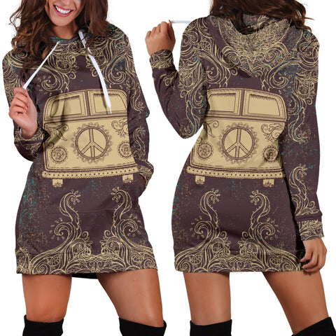 Hippie Bus Women's Hooded Dress