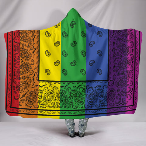 Ultimate Rainbow Equality Hooded Blanket