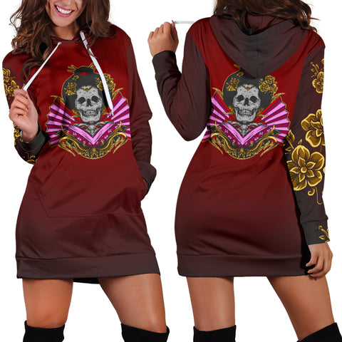 Skull Geisha Women's Hooded Dress