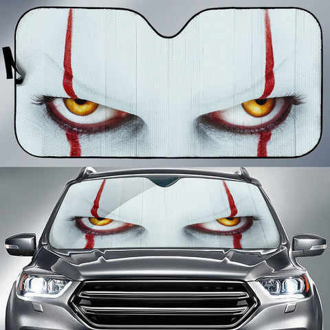 IT Clown Eyes Car Sunshade