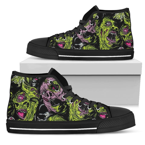 Zombies Cartoon Unisex High Top Shoes