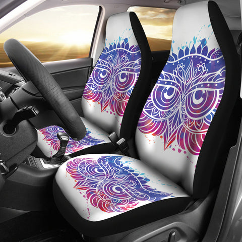 Owl Face Car Seat Covers Set Of 2