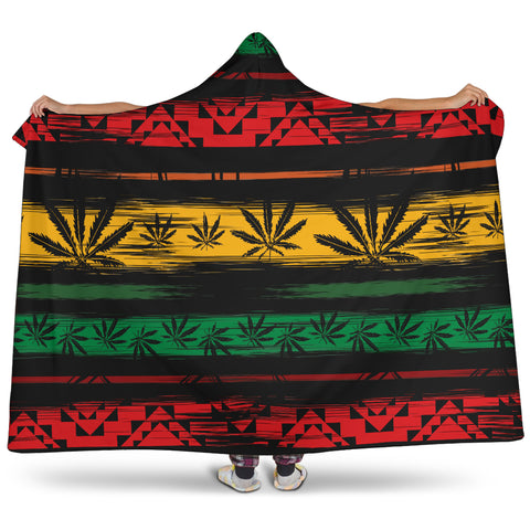 Jamaica Rasta Hooded Blanket